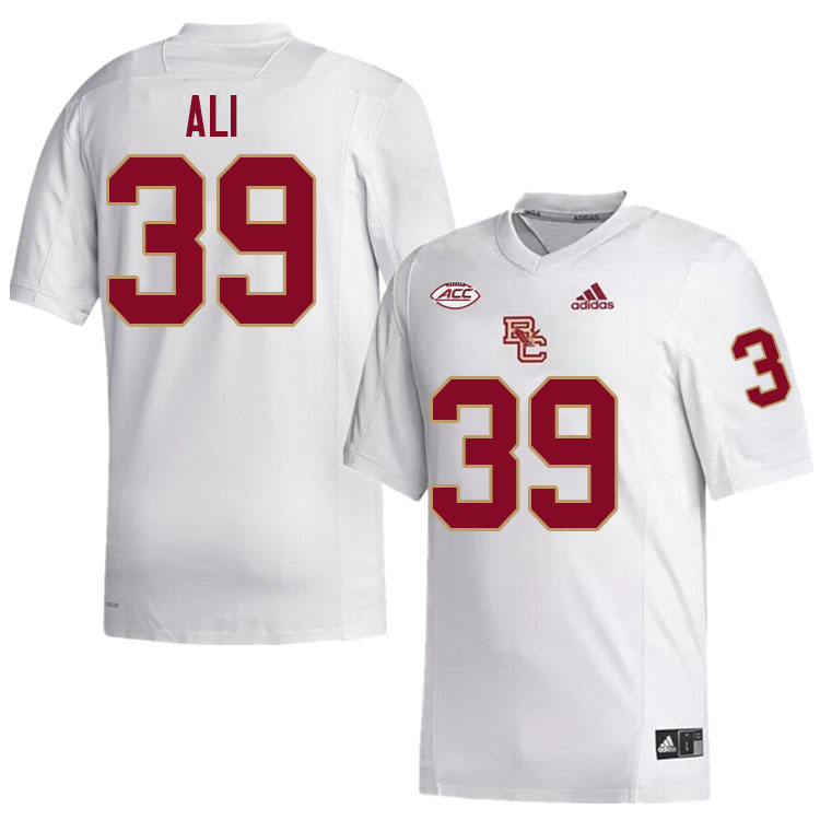 Boston College Eagles #39 Kahlil Ali College Football Jerseys Stitched-White